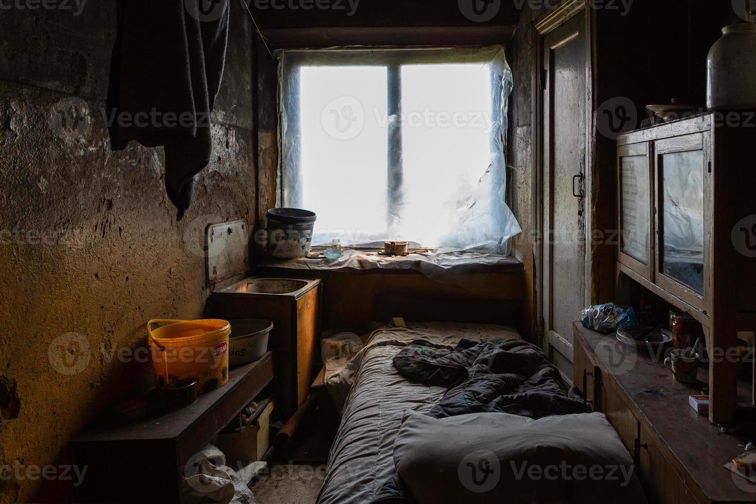 salon abandonné photo