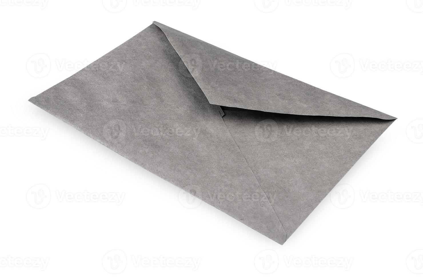 Enveloppe papier isolé sur fond blanc photo
