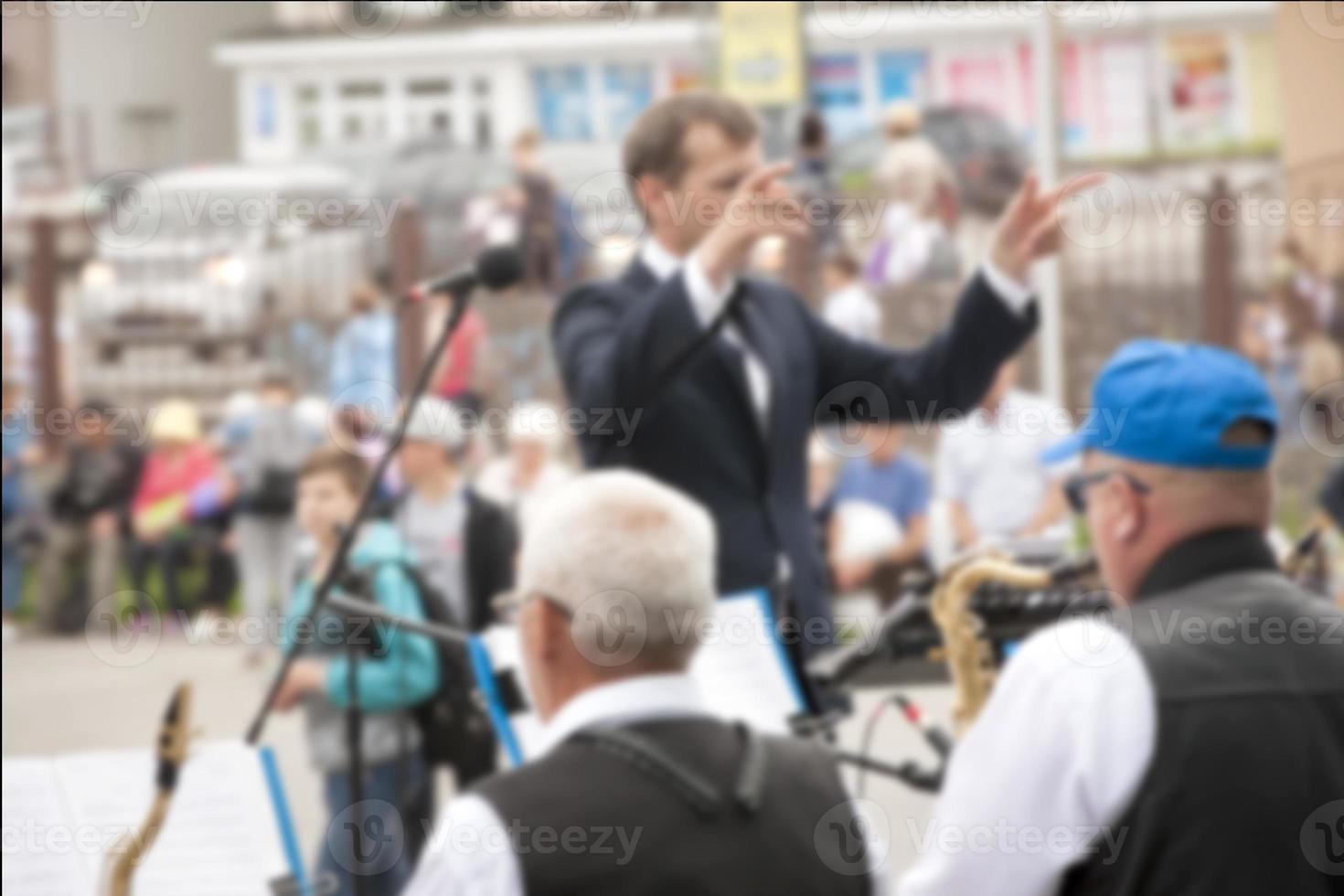 blure d'orchestre dans le parc photo