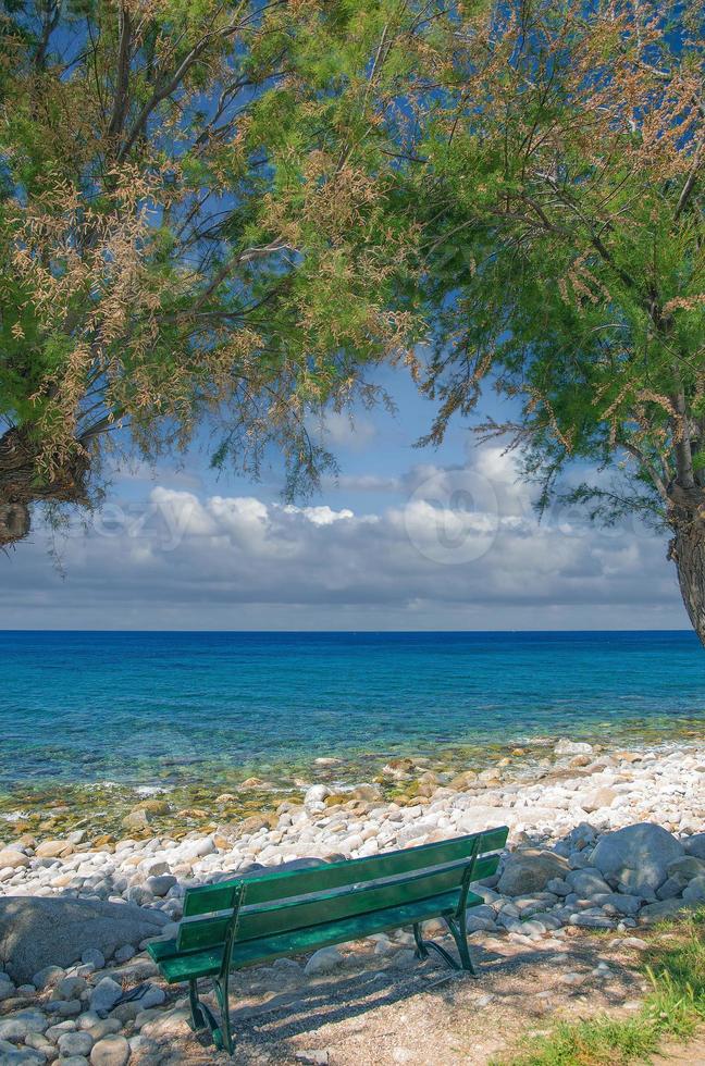 lieu de repos idyllique sur l'île d'elbe en mer méditerranée, toscane, italie photo