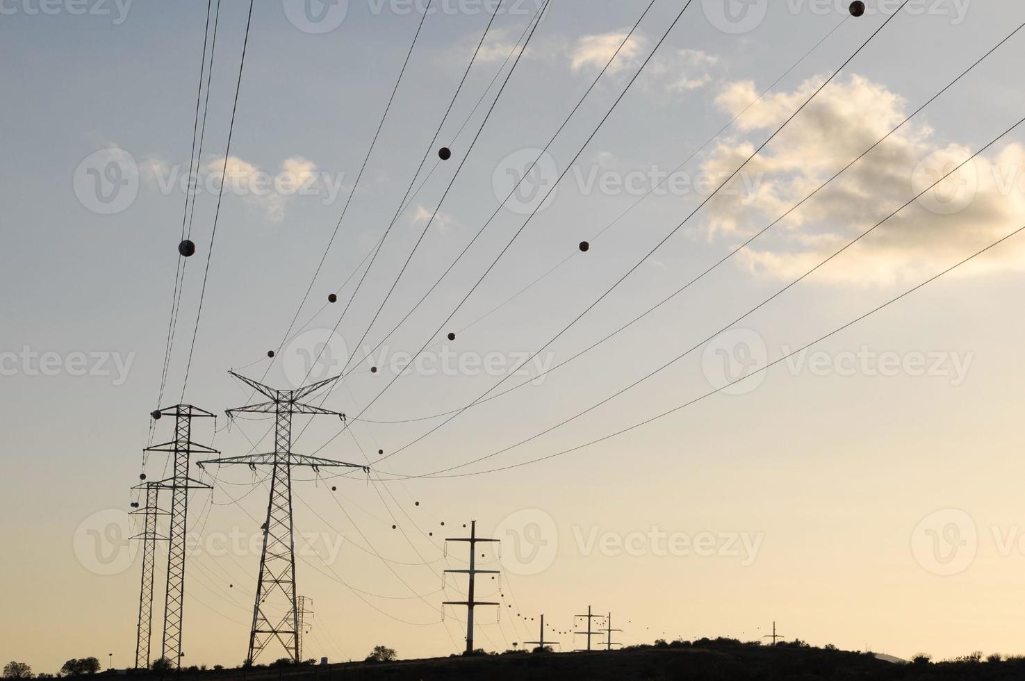 vue sur poteau électrique photo