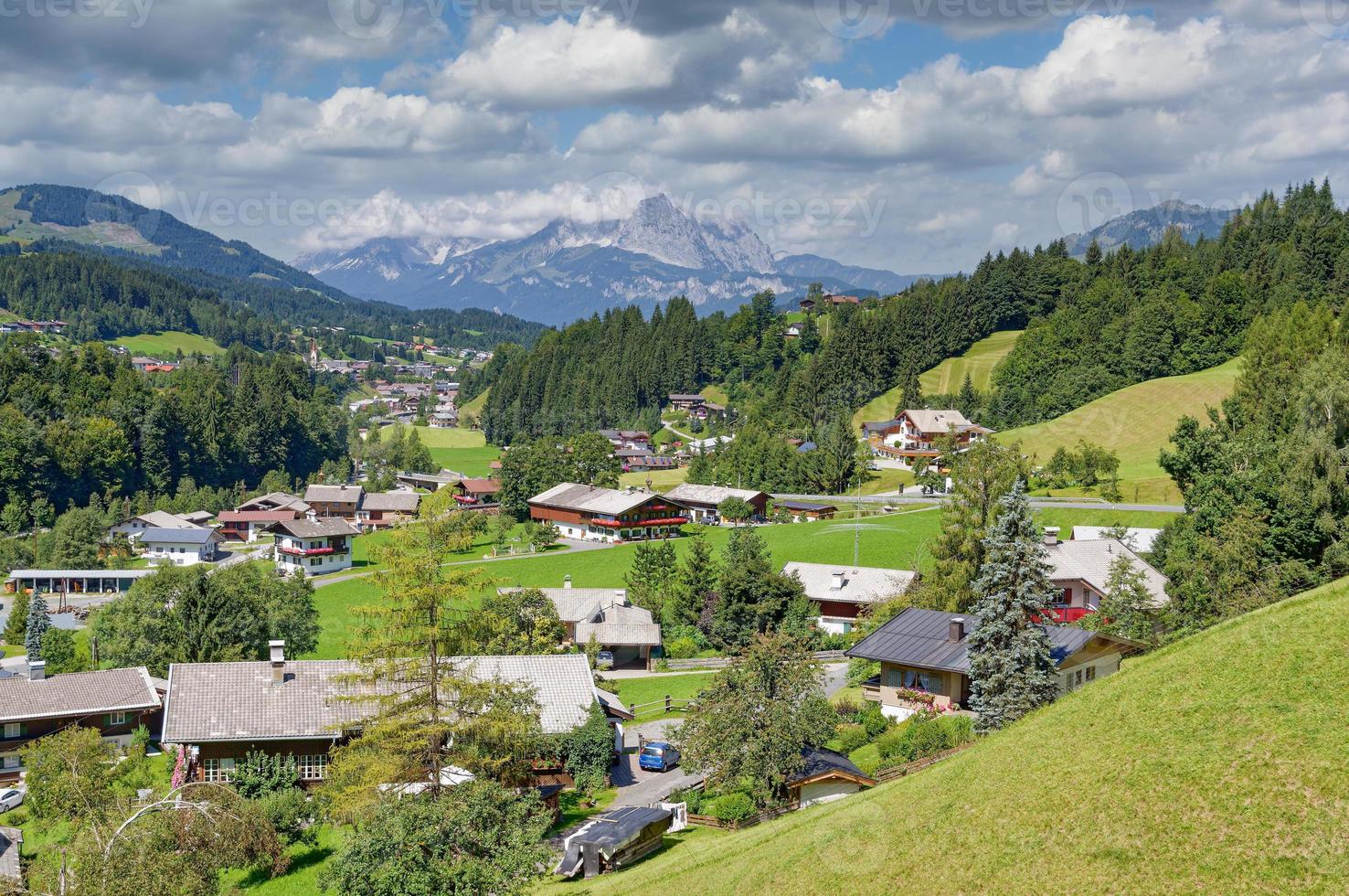 Village de fieberbrunn, Tirol, Autriche photo