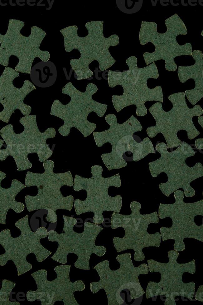 pièces de puzzle vertes photo