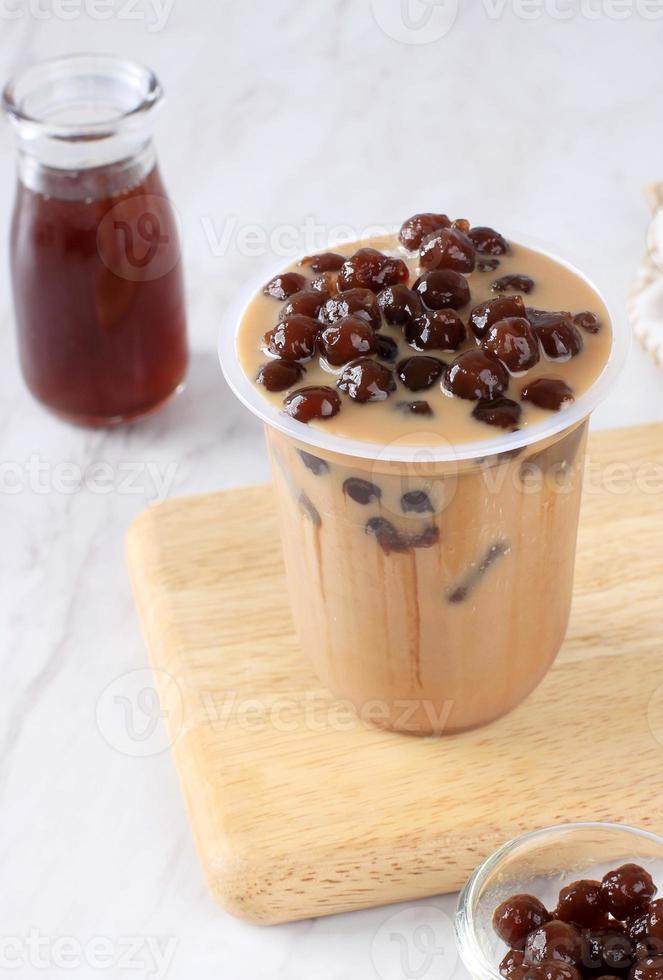 taiwan boba boire du thé au lait photo