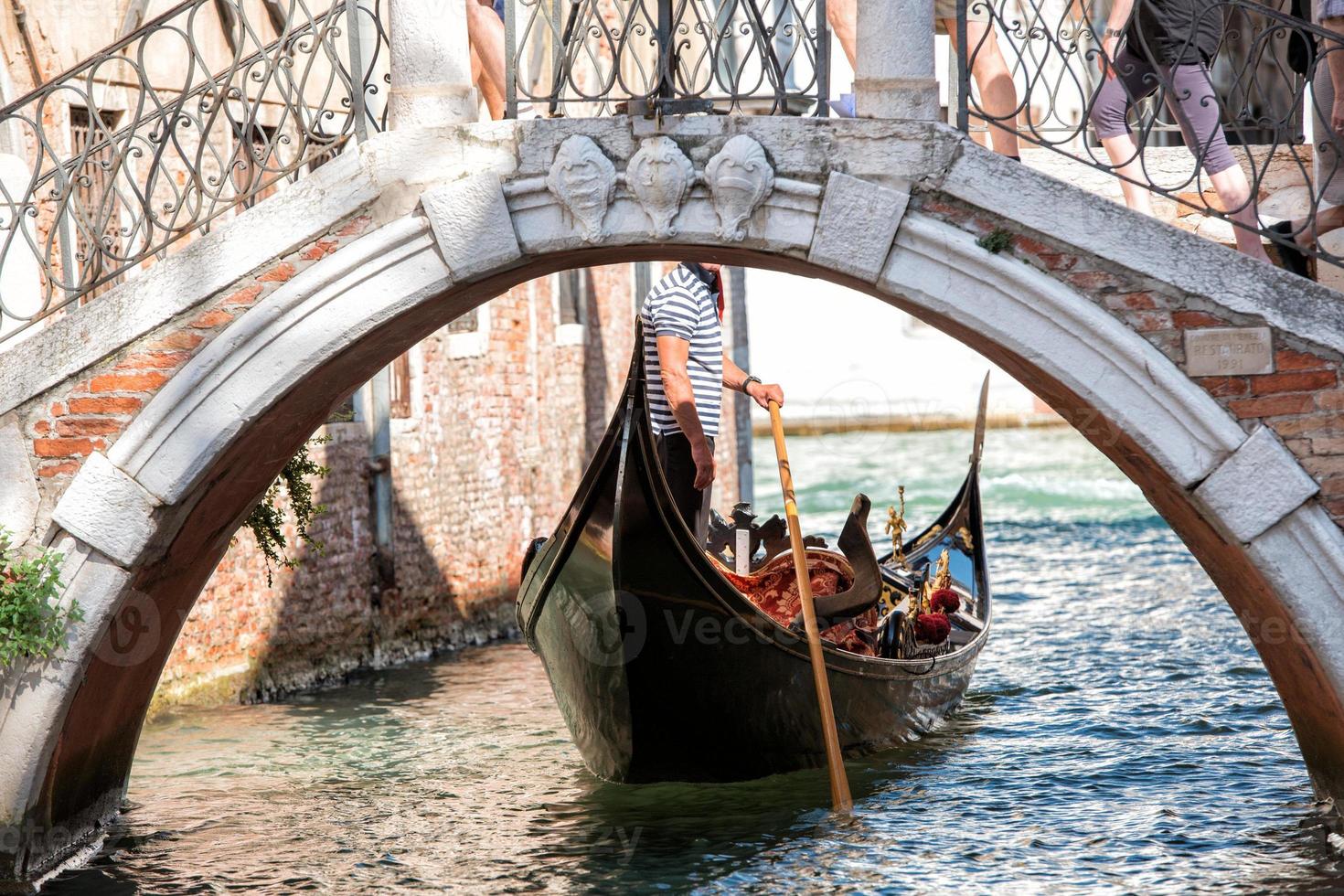 venise italie canaux vue coucher de soleil photo