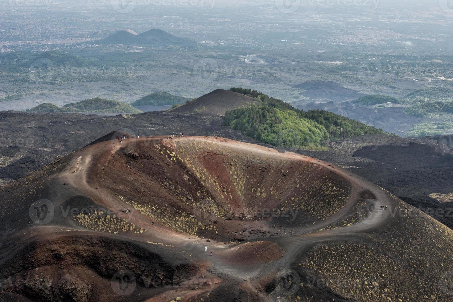 caldeira du volcan etna photo