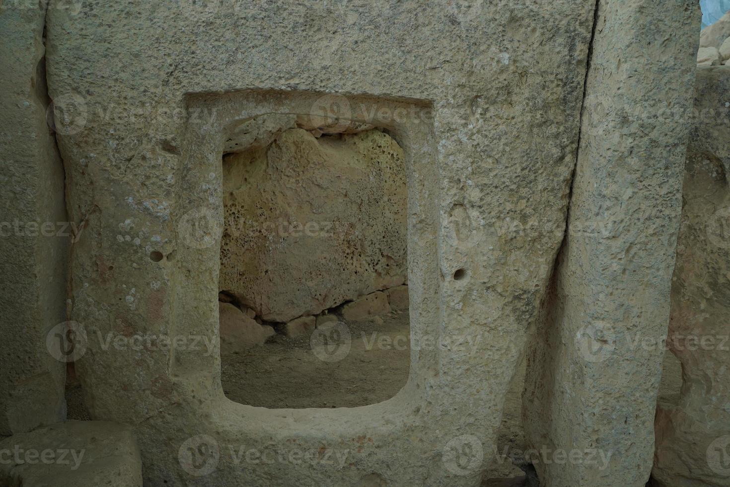 site archéologique du temple mégalitique de malte photo