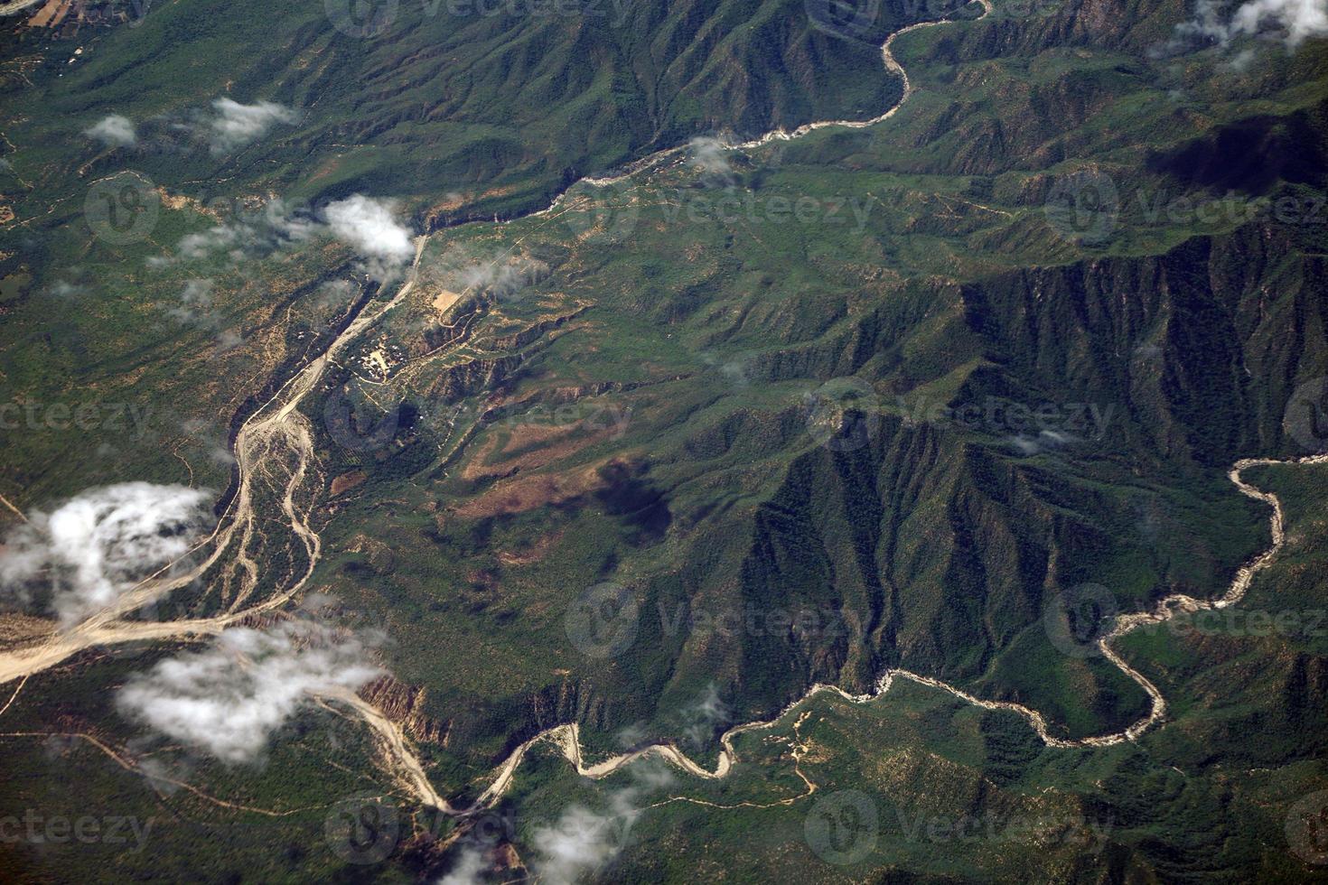 vue aérienne de la basse californie sur sierra photo