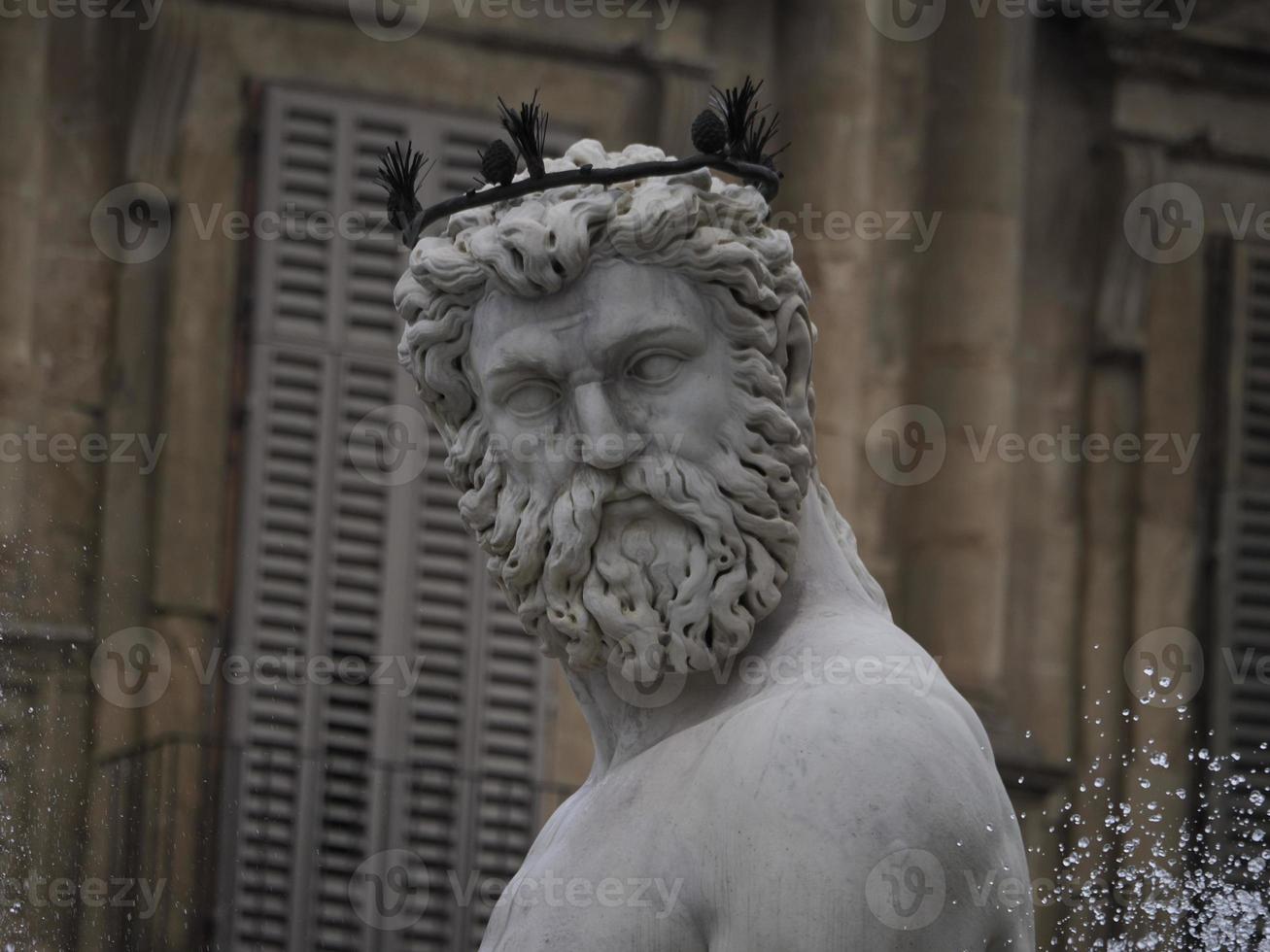 florence neptune statue della signoria place photo