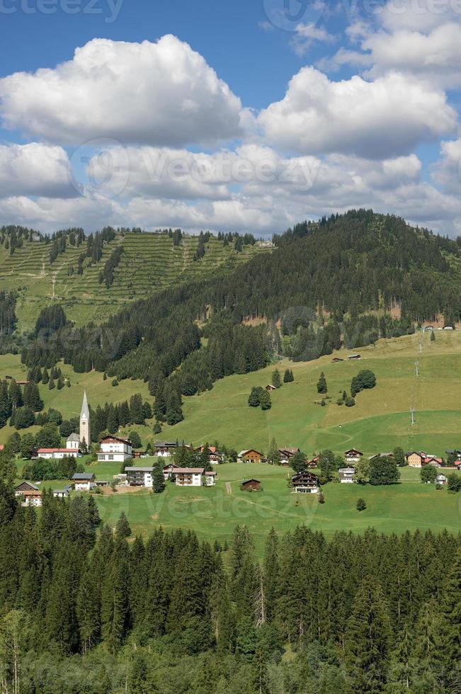 Paysage à kleinwalsertal, vorarlberg, Autriche photo