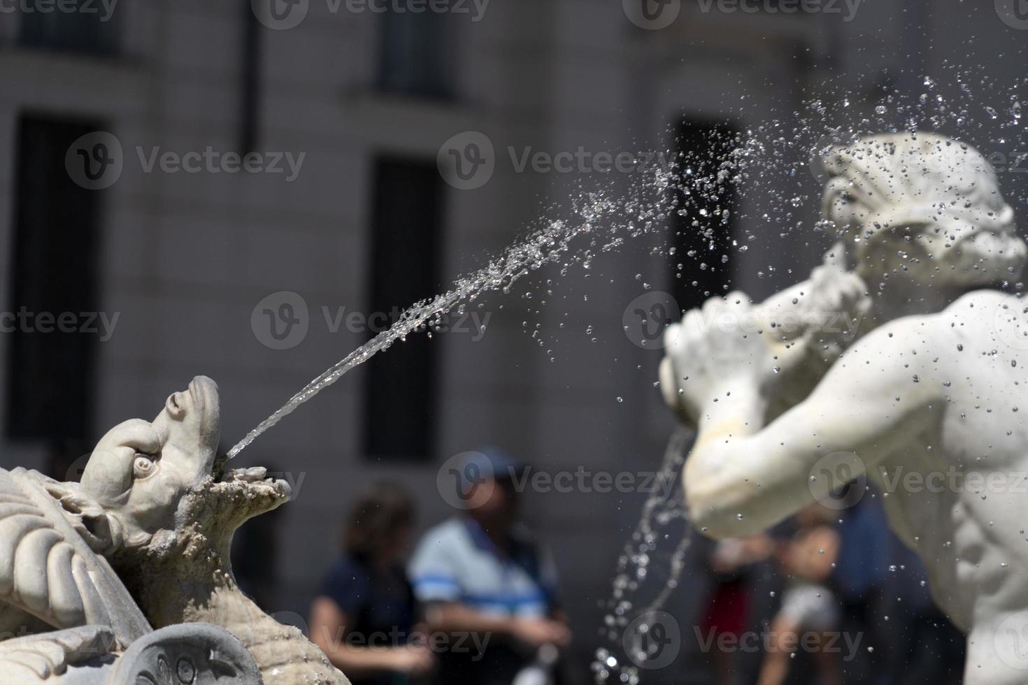 piazza navona roma fontaine détail photo