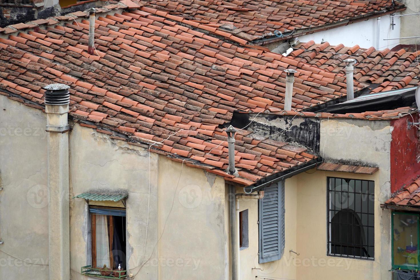 florence italie vieilles maisons toits détail photo