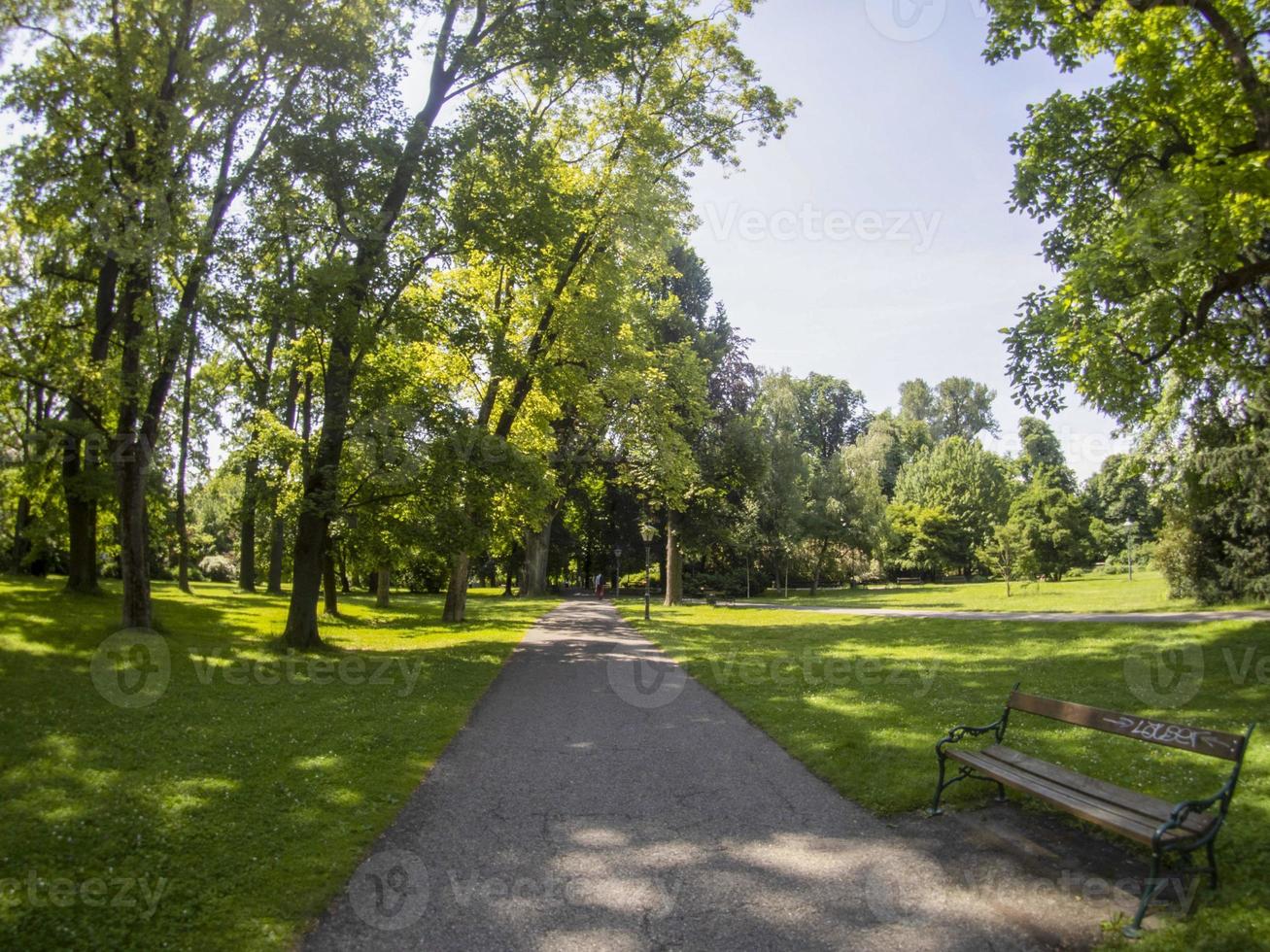 Graz Autriche jardins du parc photo