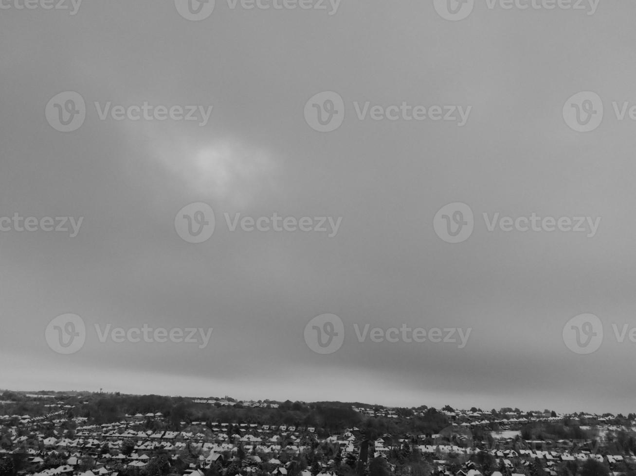 vue grand angle de la ville en noir et blanc classique photo