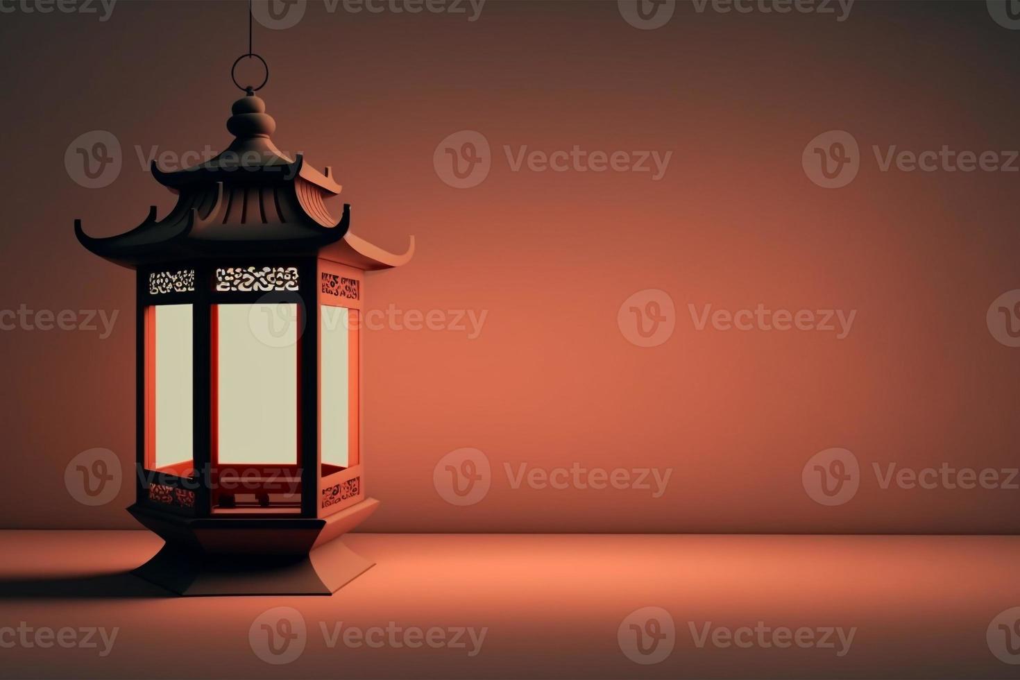 lanterne chinoise 3d arrière-plan réaliste photo