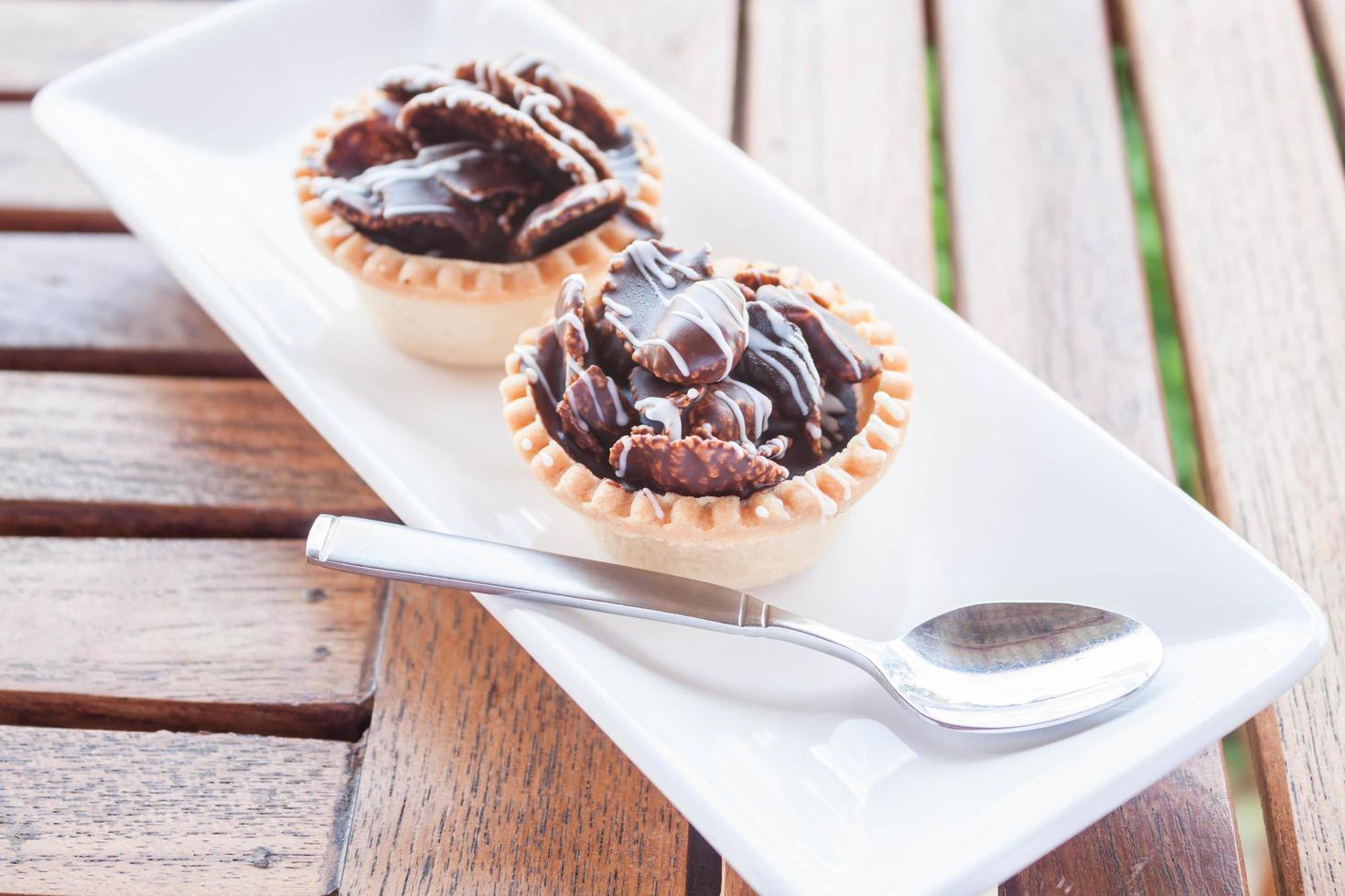 deux tartes au chocolat photo