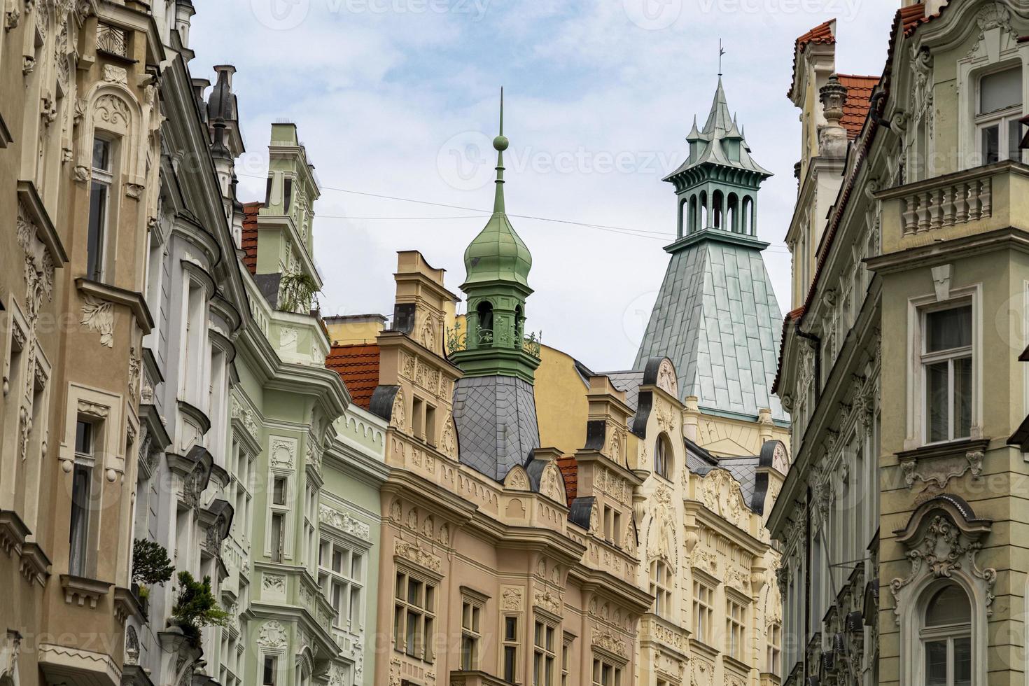 prague vieux bâtiments vue panorama photo