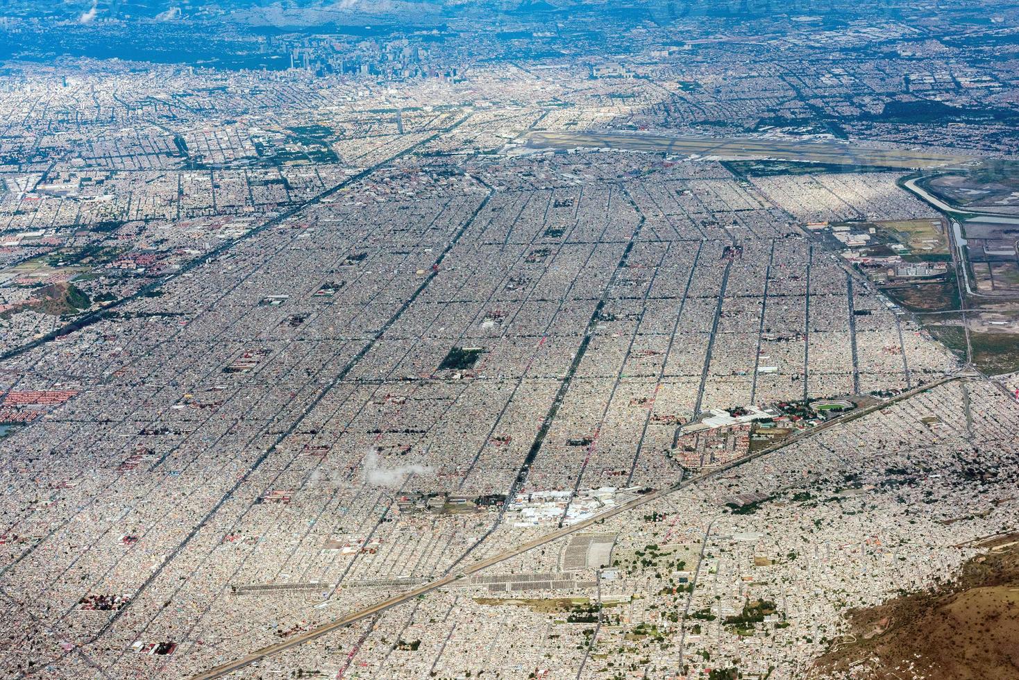 mexique ville vue aérienne paysage urbain photo