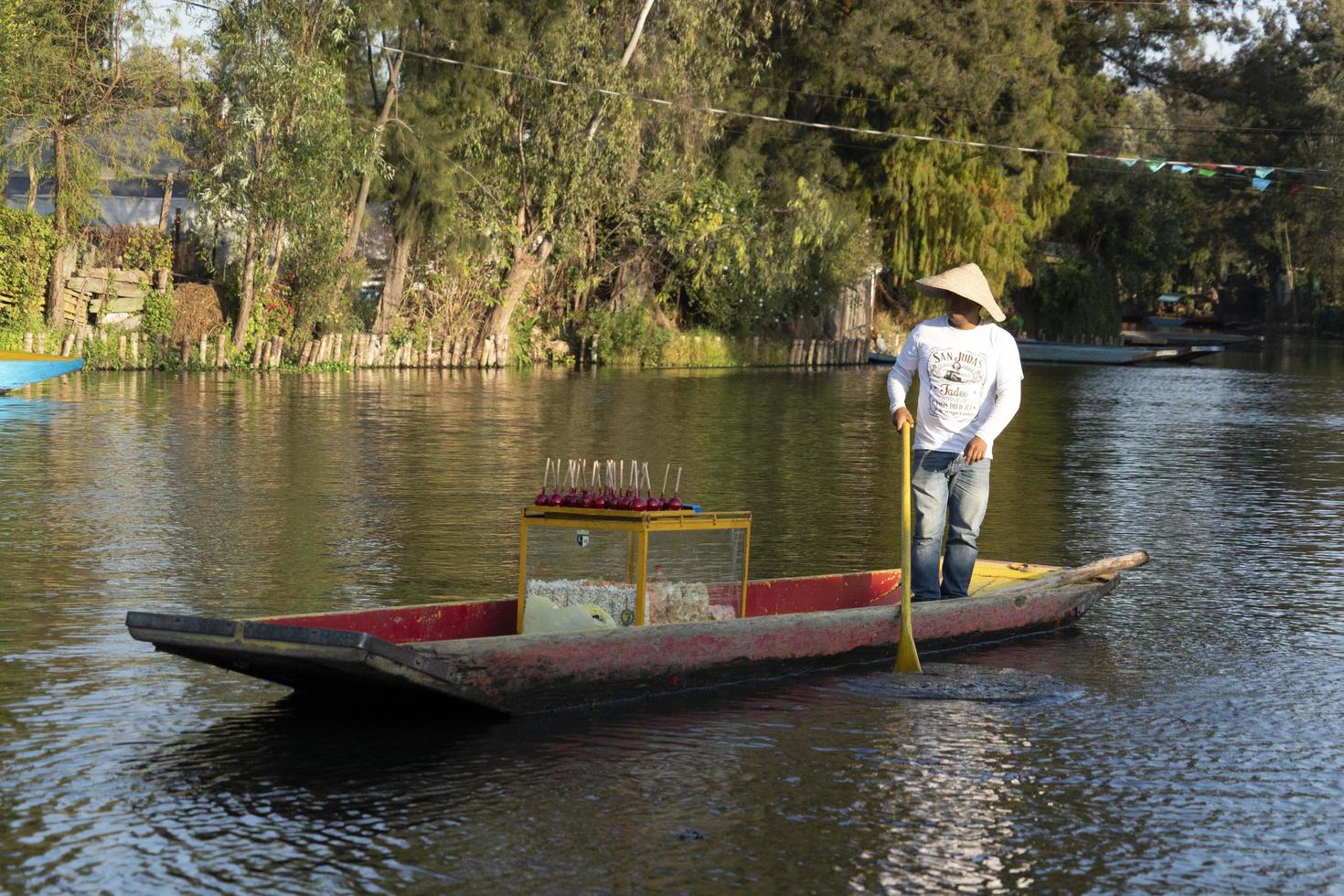 mexico, mexique - 30 janvier 2019 - xochimilco est la petite venise de la capitale mexicaine photo