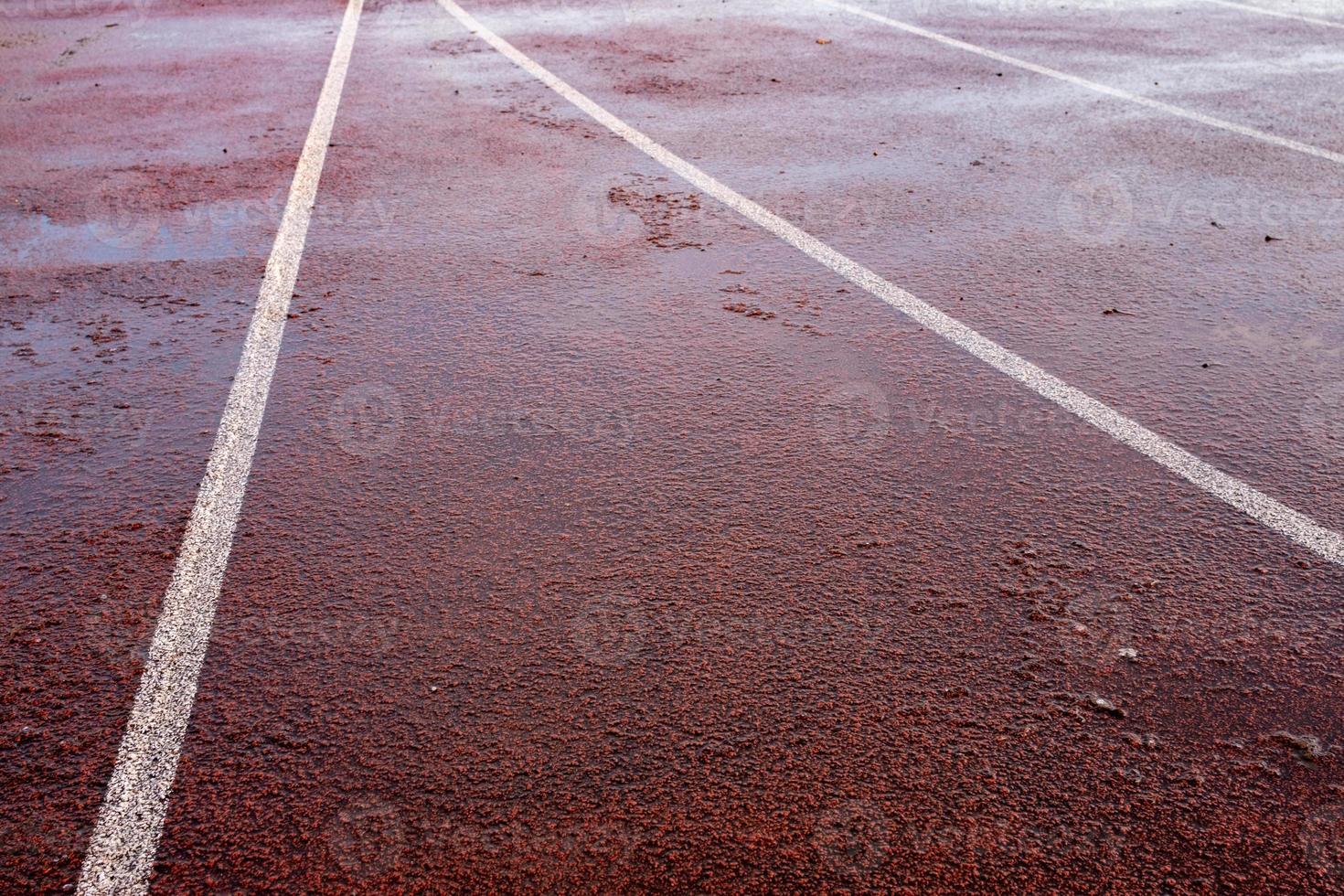 piste de course sous la pluie photo