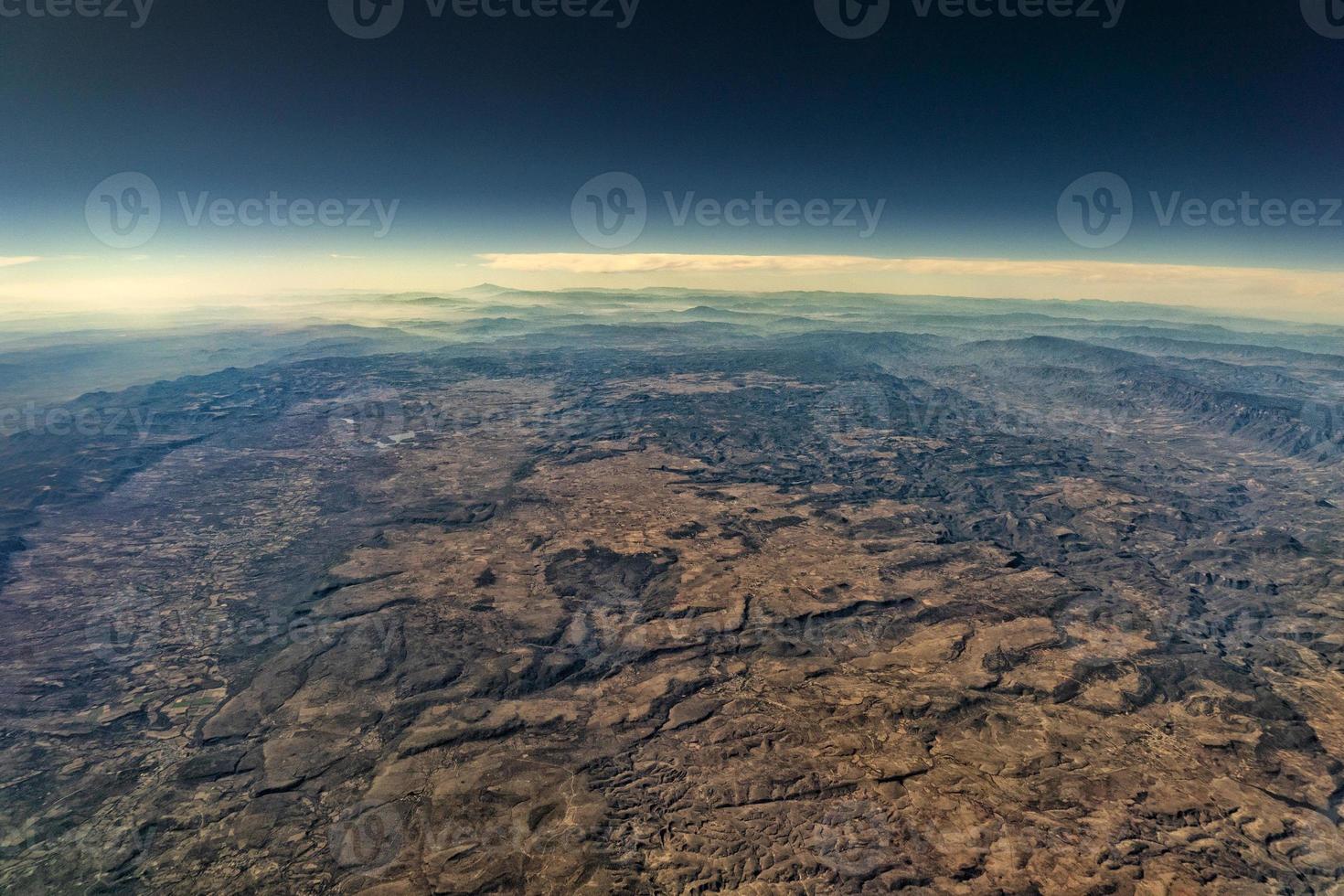 montagnes canyons plateu hautes terres mexico vue aérienne paysage urbain panorama photo