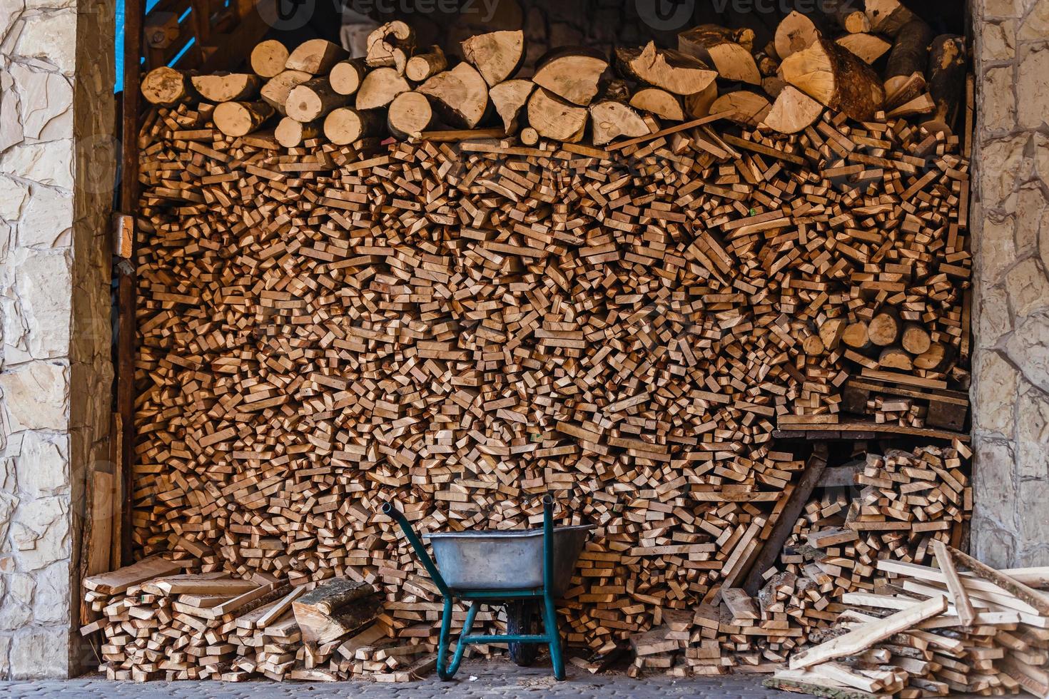 fond de bois de chauffage, hiver, piles photo