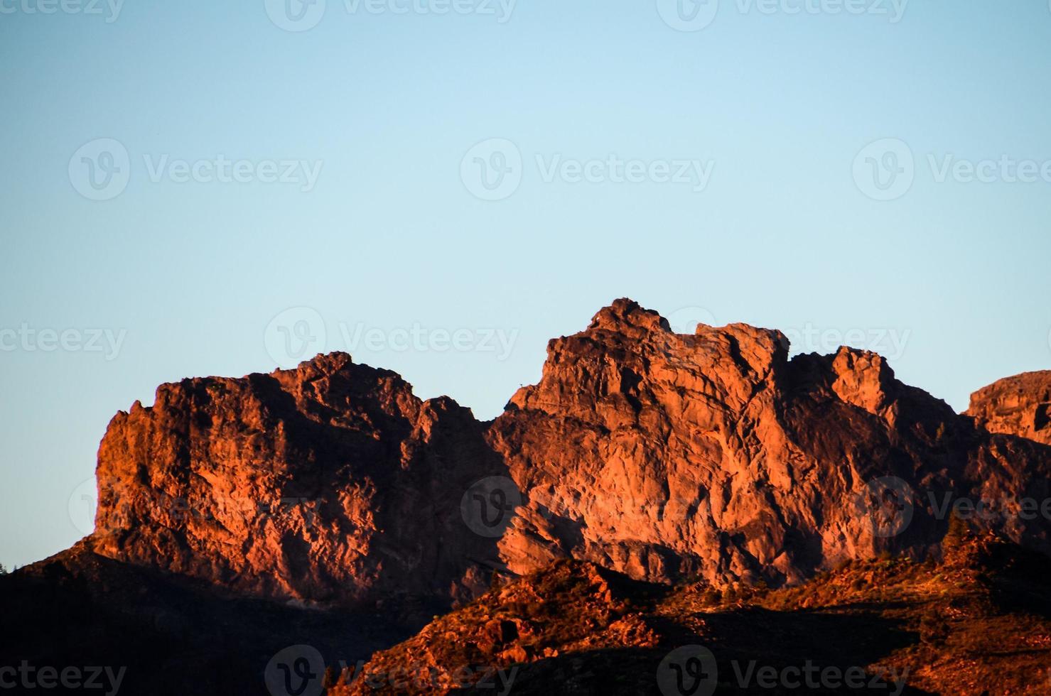 vue panoramique sur les rochers photo