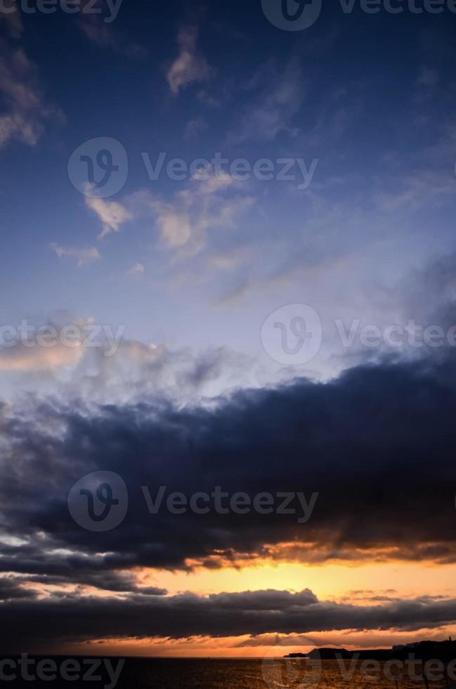 ciel au coucher du soleil photo