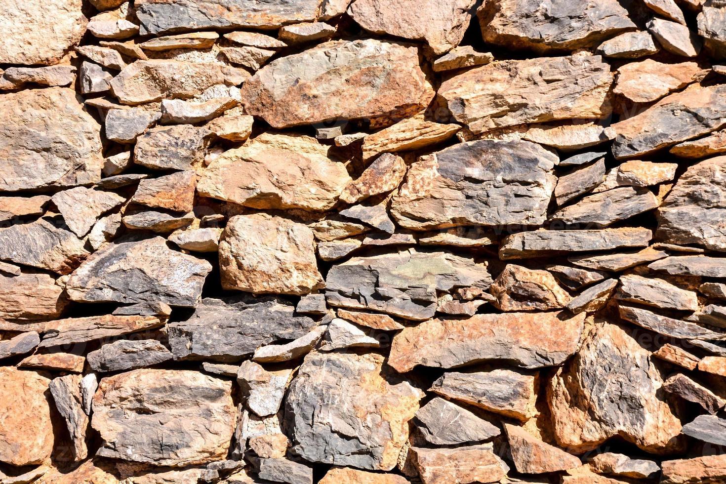 gros plan de la texture du mur de pierre photo