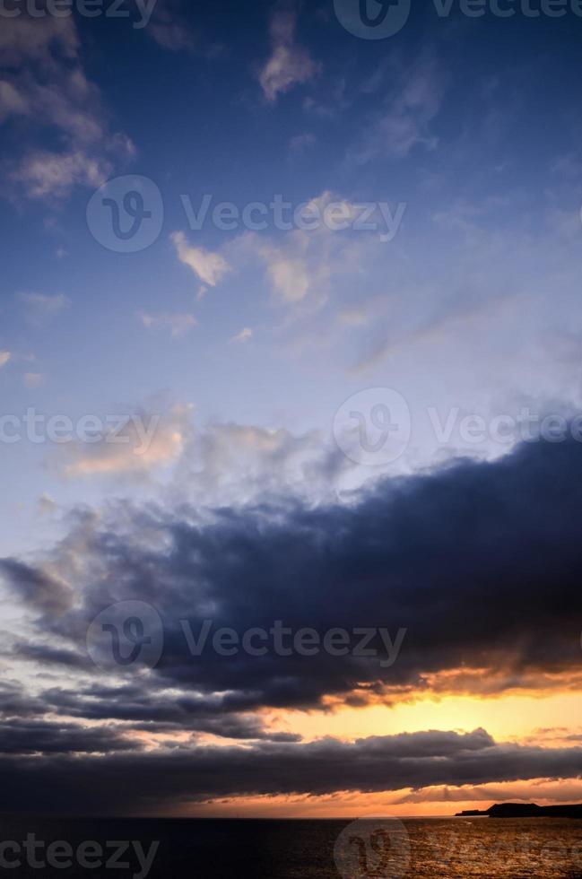 ciel au coucher du soleil photo