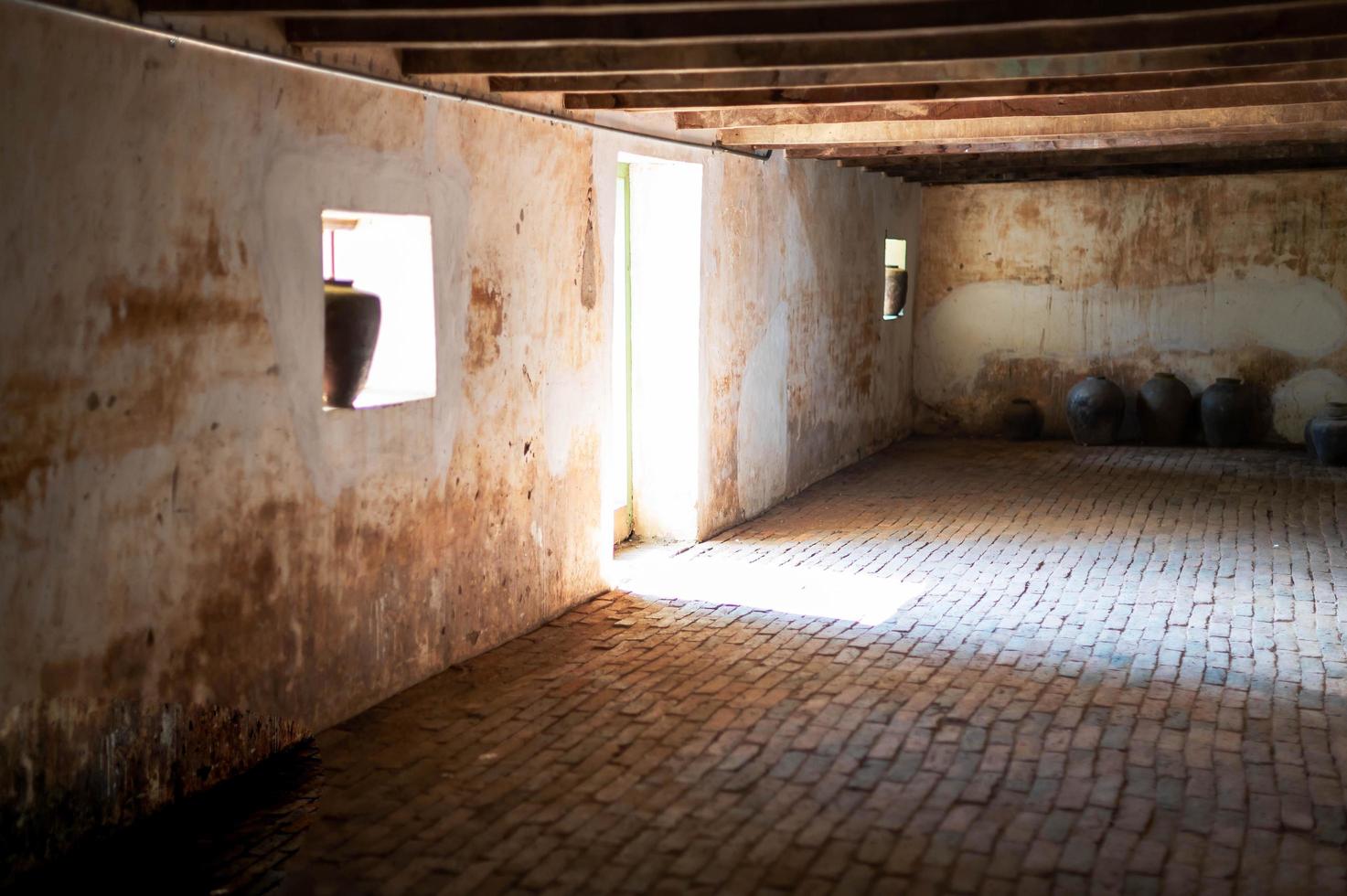 l'ancienne prison du sous-sol au nord de la thaïlande. à l'heure actuelle est devenu le musée de khum chao luang. photo