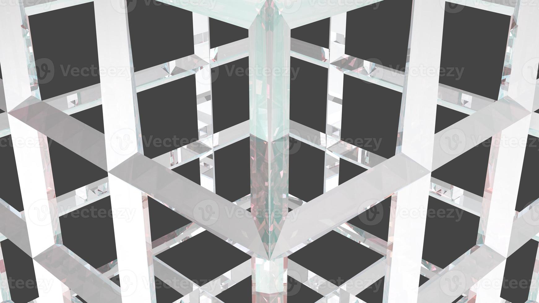 fond de structure géométrique filaire moderne diamant 3d photo