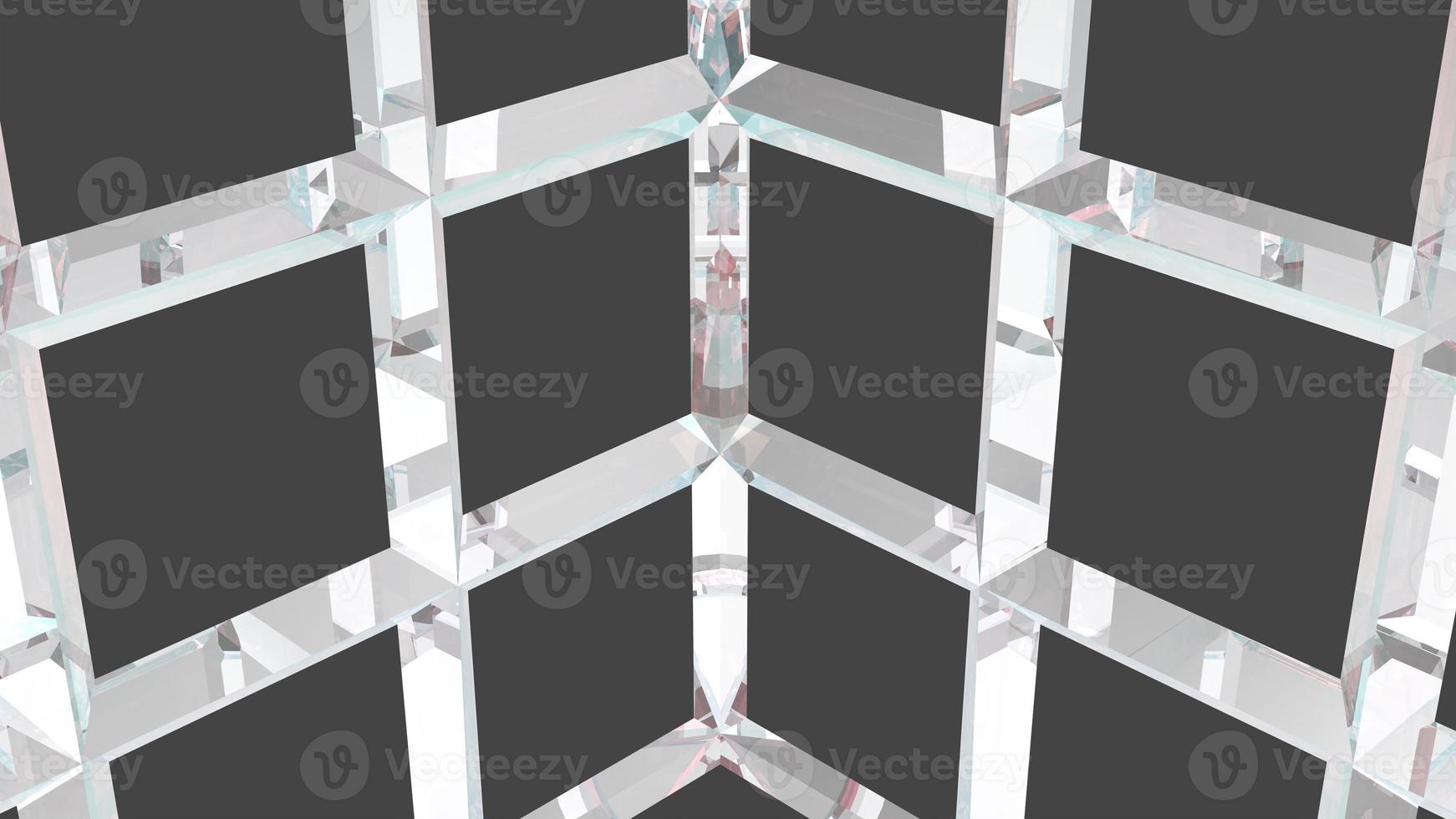 fond de structure géométrique filaire moderne diamant 3d photo