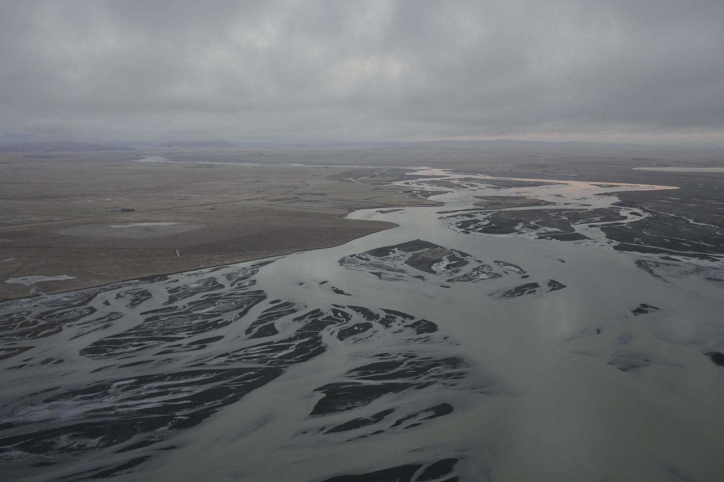 vue aérienne de l'islande photo