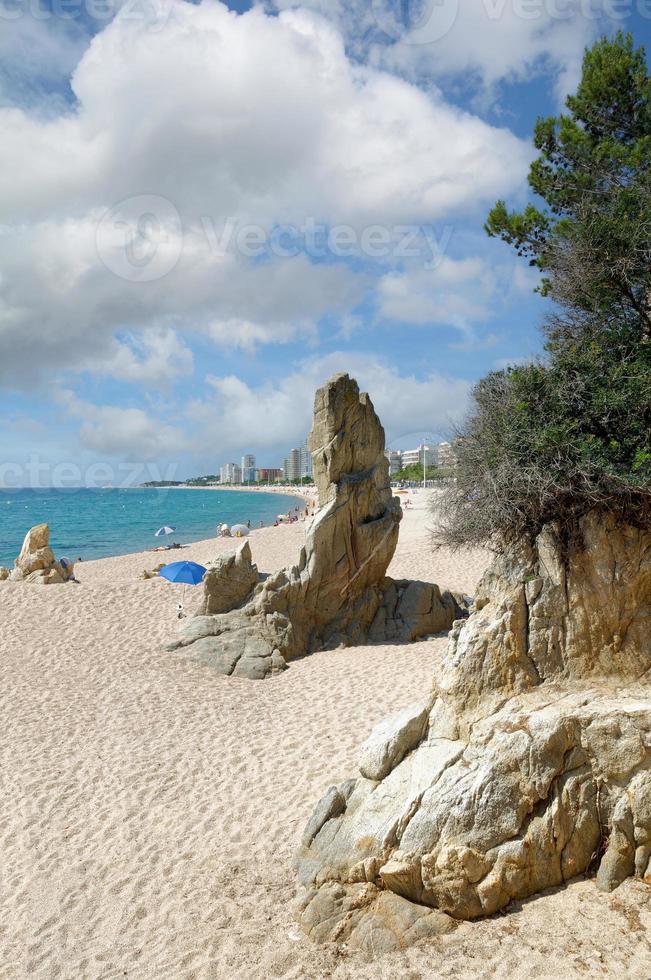 Playa de Aro, costa brava, catalogne, mer méditerranée, espagne photo