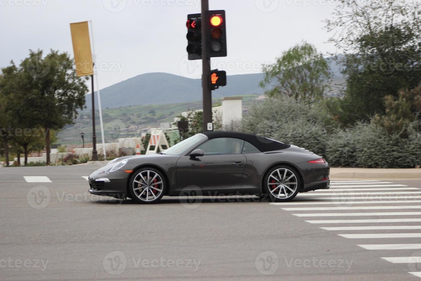 gros plan de voiture de sport exotique photo