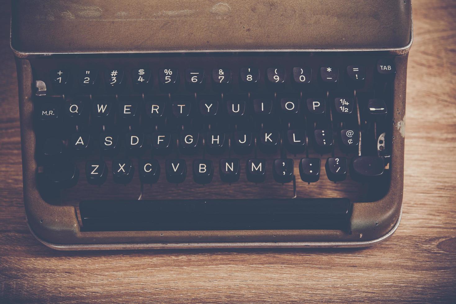 gros plan, de, a, machine à écrire vintage photo