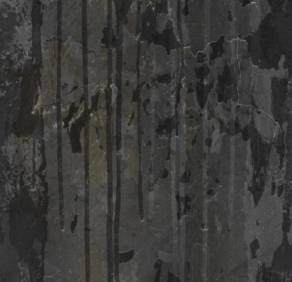La peinture coule sur la texture du mur grunge photo
