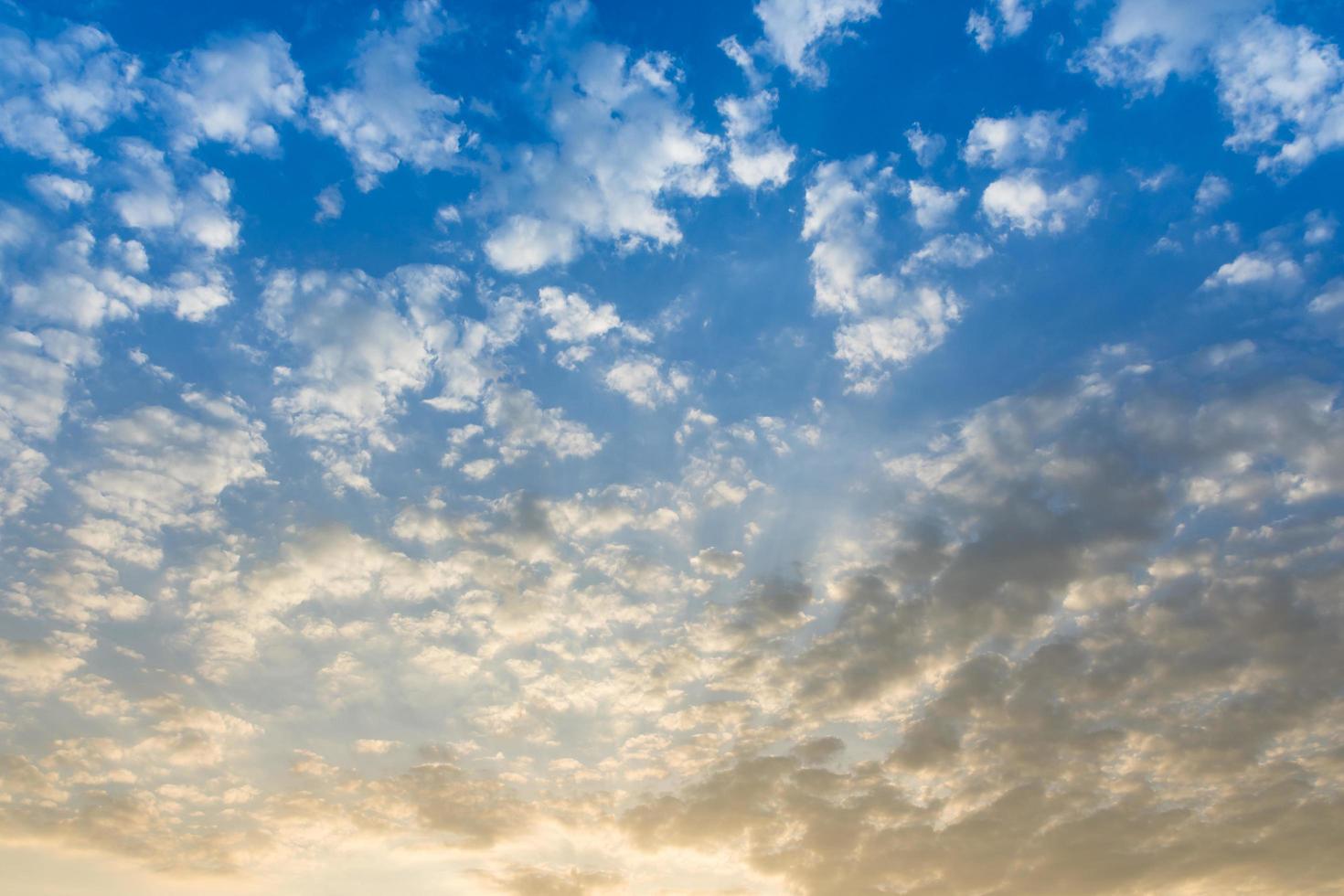 ciel au coucher du soleil photo