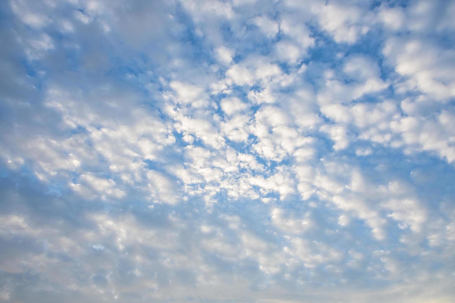 ciel bleu avec des nuages blancs photo