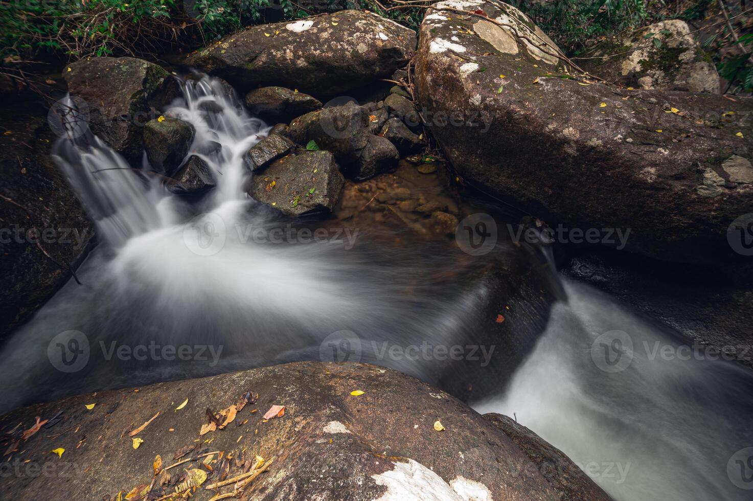 Ruisseau dans le parc national de la cascade de khao chamao photo