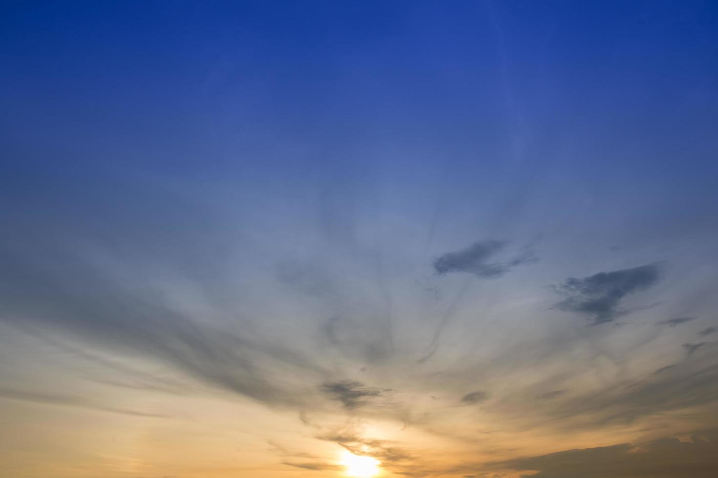 le ciel au coucher du soleil photo