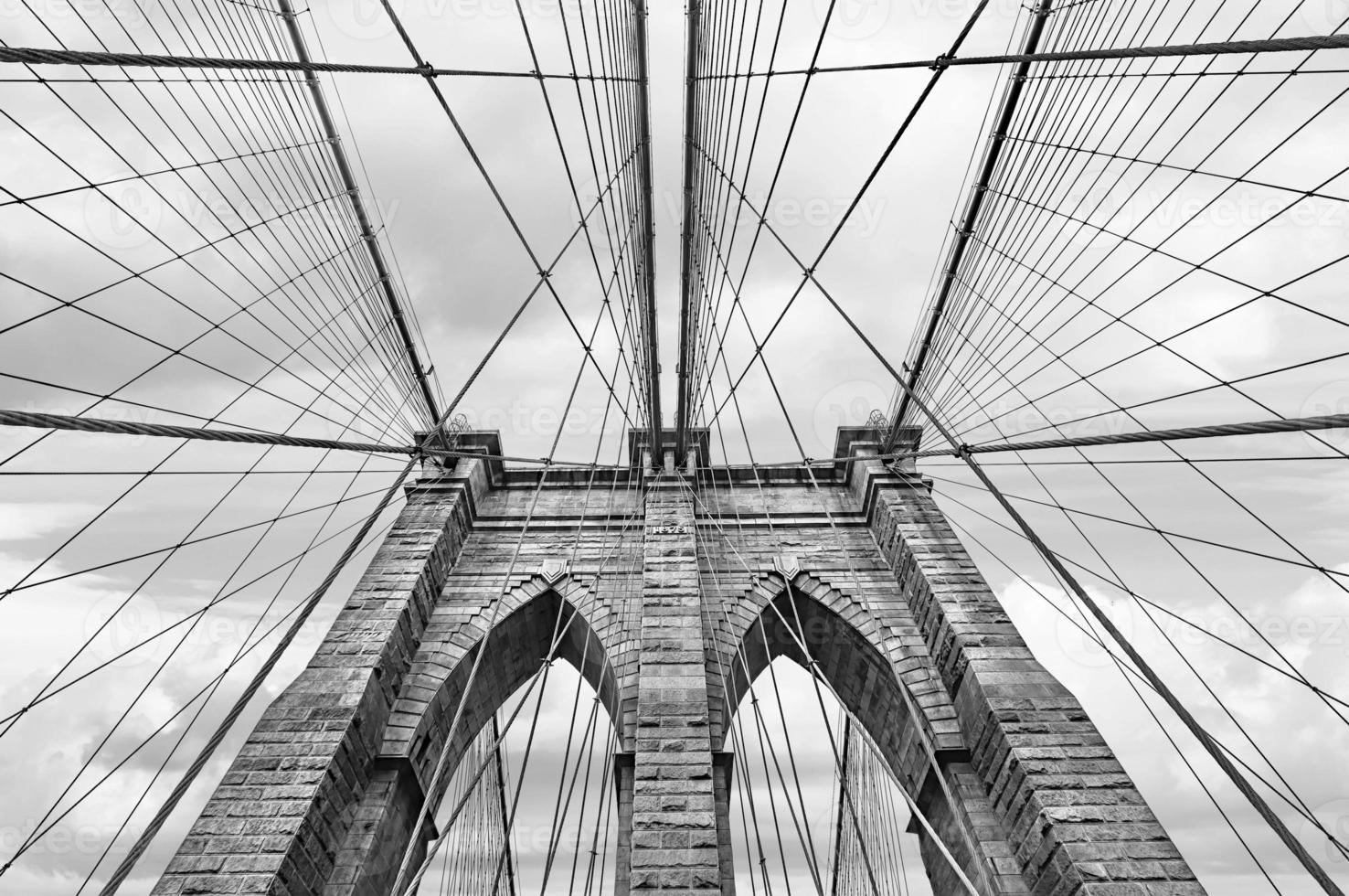 pont de brooklyn à new york, états-unis photo