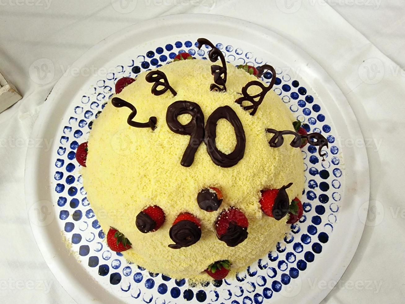 Gâteau des années 90 en gros plan photo