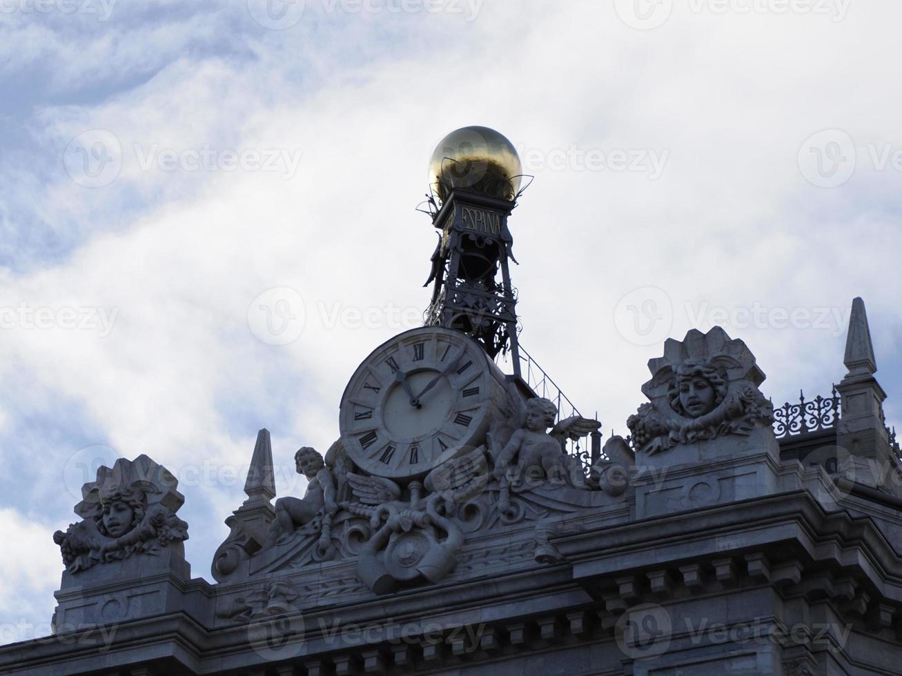 bâtiment de la banque sapin banco de espana à madrid photo