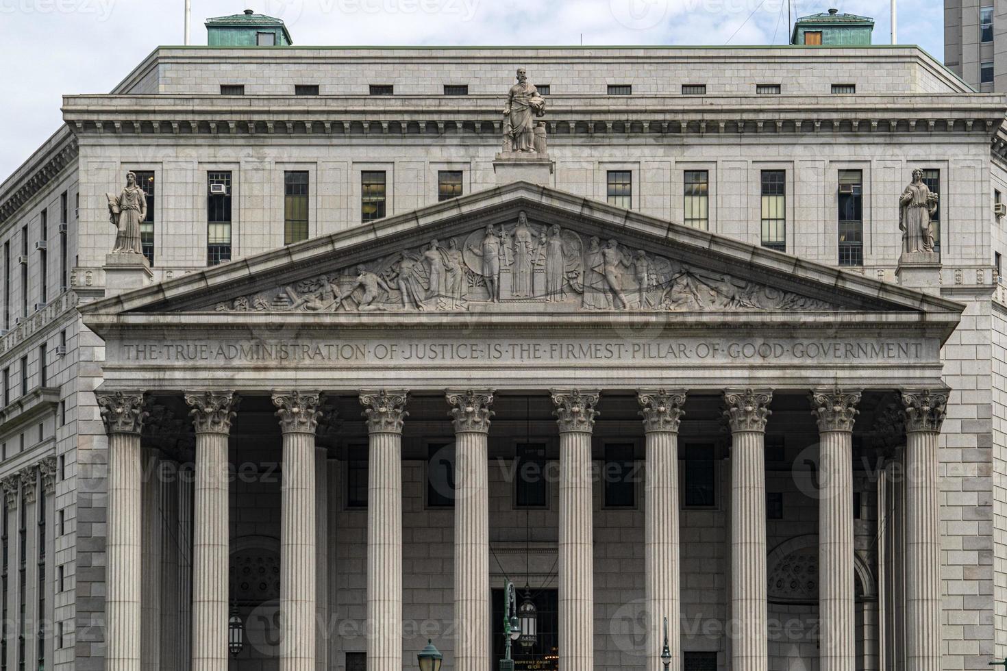 bâtiment du palais de justice de new york photo