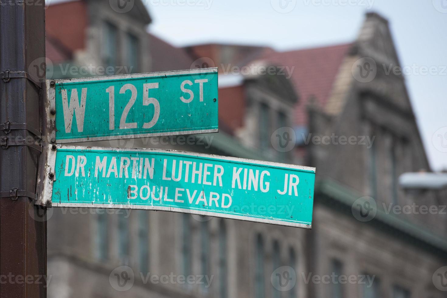 plaque de rue new york martin luther king photo