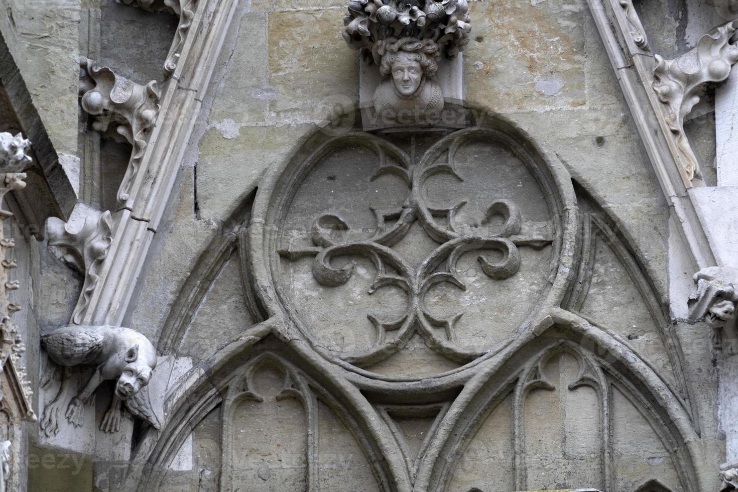 détail de la cathédrale du dôme de regensburg en allemagne site de l'unesco photo