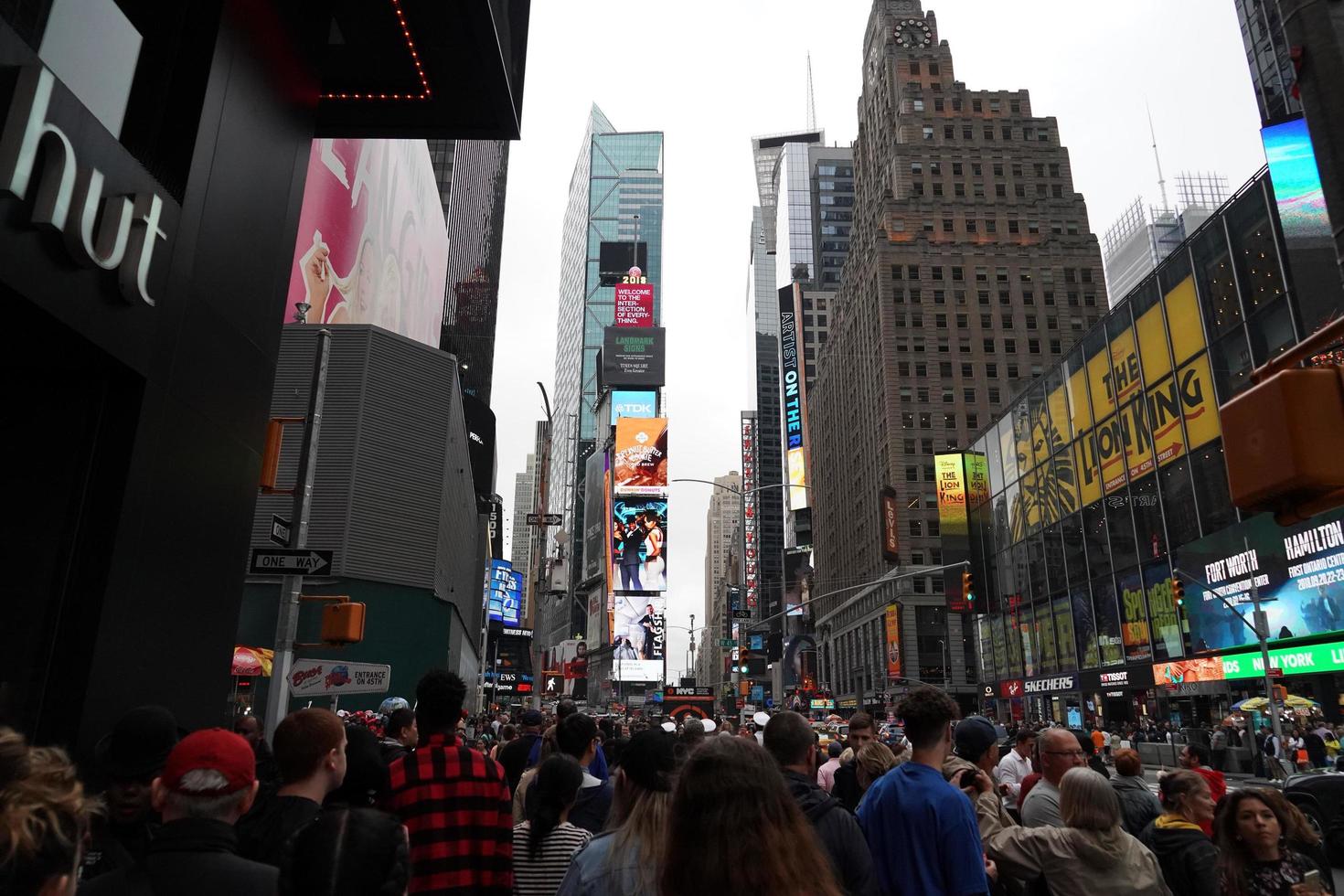 New York, États-Unis - 25 mai 2018 - Times Square plein de monde photo