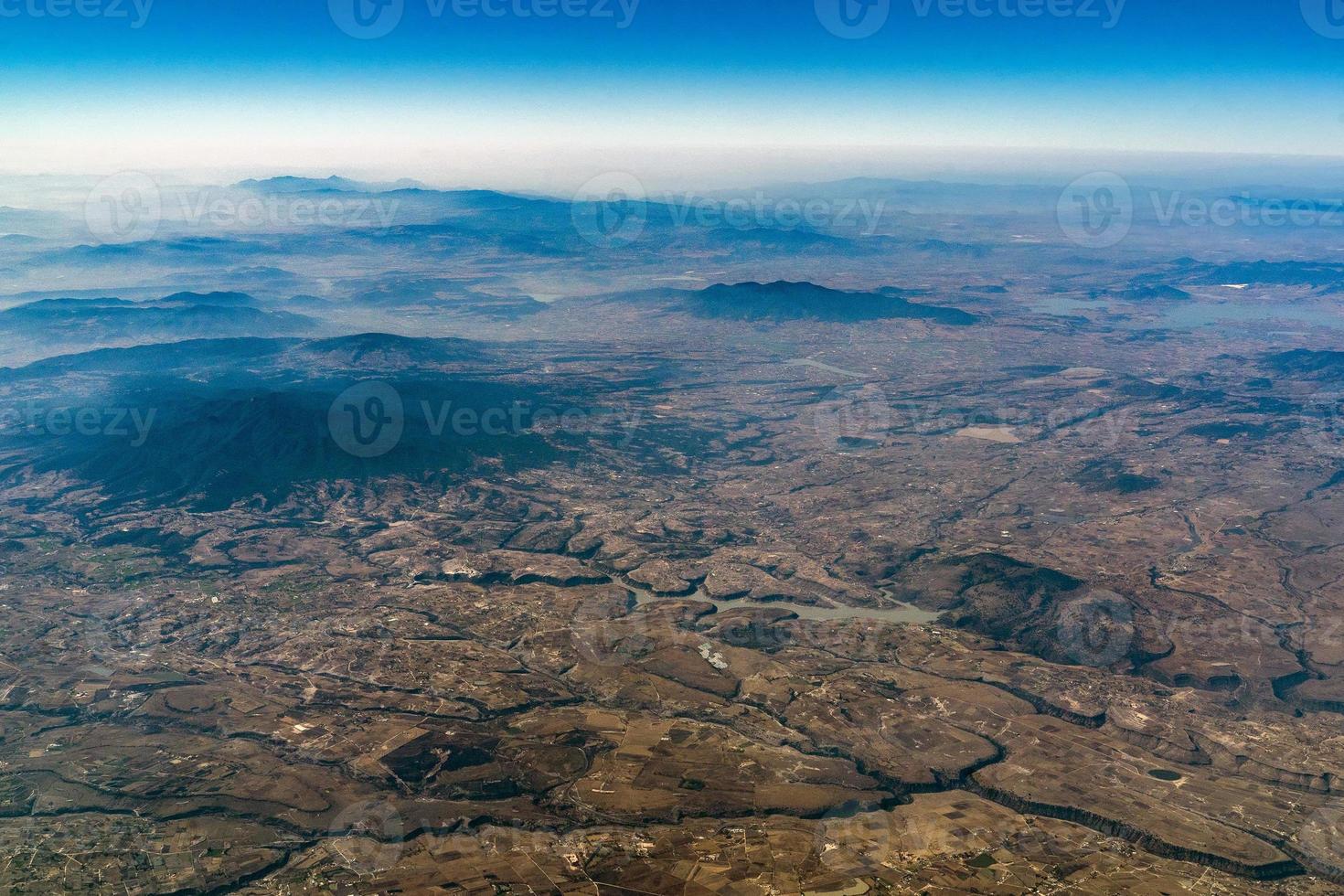 vue aérienne des montagnes du mexique photo